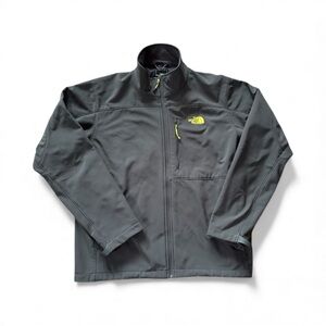 The North Face Softshell Full Zip Jacket Gray Men Size XL EUC
